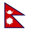 Nepal Flag Frg w/pole hem, 4x6', Nylon