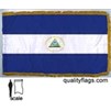 Nicaragua Flag w/Seal Frg w/pole hem, 3x5', Nyl