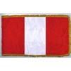 Peru Flag Frg w/pole hem, 4x6', Nylon