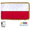 Poland Flag Frg w/pole hem, 3x5', Nylon