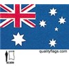 Australia Flag w/pole hem, 3x5', Nylon