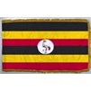 Uganda Flag Frg w/pole hem, 4x6', Nylon