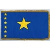 Congo  Flag Frg w/pole hem, 4x6', Nylon