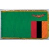 Zambia Flag Frg w/pole hem, 4x6', Nylon