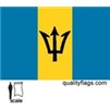 Barbados Flag w/pole hem, 3x5', Nylon