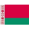 Belarus Flag w/pole hem, 4x6', Nylon