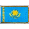 Kazakhstan Flag Frg w/pole hem, 4x6', Nylon