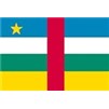 Central African Rep. Flag w/pole hem, 4x6', Nyl
