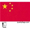 China Flag w/pole hem, 3x5', Nylon