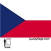 Czech Republic Flag w/pole hem, 3x5', Nylon