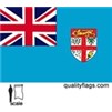 Fiji Flag w/pole hem, 3x5', Nylon