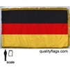 Germany Flag Frg w/pole hem, 2x3', Nylon