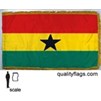 Ghana Flag Frg w/pole hem, 2x3', Nylon