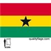 Ghana Flag w/pole hem, 3x5', Nylon