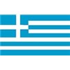 Greece Flag w/pole hem, 4x6', Nylon