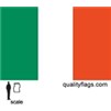 Ireland Flag w/pole hem, 2x3', Nylon