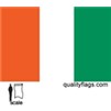 Cote D'Ivoire Flag w/pole hem, 3x5', Nylon