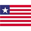 Liberia Flag w/pole hem, 4x6', Nylon