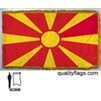 Macedonia Flag Frg w/pole hem, 3x5', Nylon