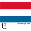 Netherlands Flag w/pole hem, 2x3', Nylon