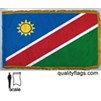 Namibia Flag Frg w/pole hem, 3x5', Nylon