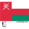 Oman Flag w/pole hem, 3x5', Nylon