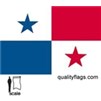Panama Flag w/pole hem, 3x5', Nylon
