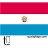 Paraguay Flag w/pole hem, 3x5', Nylon