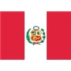 Peru Flag w/Seal w/pole hem, 4x6', Nylon