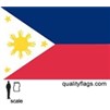 Philippines Flag w/pole hem, 2x3', Nylon