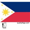 Philippines Flag w/pole hem, 3x5', Nylon