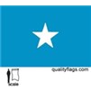 Somalia Flag w/pole hem, 3x5', Nylon