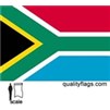 South Africa Flag w/pole hem, 3x5', Nylon