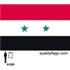 Syria Flag w/pole hem, 2x3', Nylon