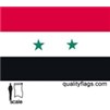 Syria Flag w/pole hem, 3x5', Nylon