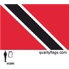 Trinidad & Tobago Flag w/pole hem, 2x3', Nylon