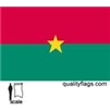 Burkina Faso Flag w/pole hem, 3x5', Nylon