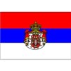 Serbia Flag w/Seal, 2x3', Nylon