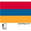 Armenia Flag w/pole hem, 3x5', Nylon