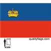 Liechtenstein Flag w/pole hem, 3x5', Nylon