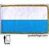 San Marino Flag Frg w/pole hem, 3x5', Nylon