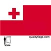 Tonga Flag w/pole hem, 3x5', Nylon