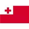 Tonga Flag w/pole hem, 4x6', Nylon