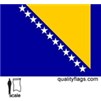 Bosnia-Herzegovina Flag w/pole hem, 3x5', Nylon