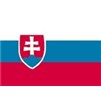 Slovakia Flag w/pole hem, 4x6', Nylon