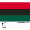 African-American Flag w/pole hem, 3x5', Nylon