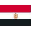 Egypt Flag w/pole hem, 2x3', Nylon