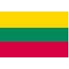 Lithuania Flag w/pole hem, 4x6', Nyl