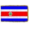 Costa Rica Flag w/Seal Frg w/pole hem, 2x3', Nyl
