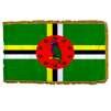 Dominica Flag Frg w/pole hem, 2x3', Nylon